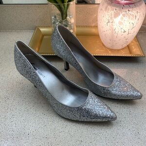 FIONI Clothing Sparkling Silver Heels